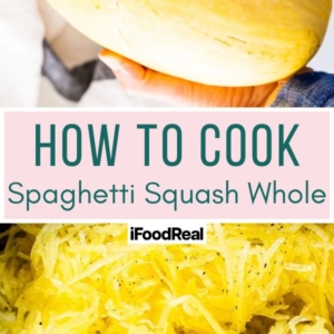 How to cook spaghetti squash whole.