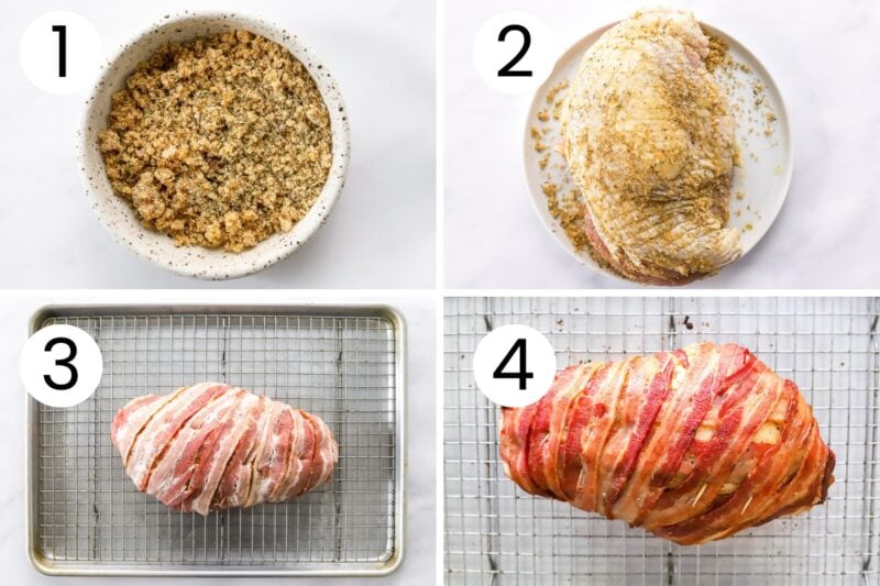 Bacon Wrapped Turkey Breast