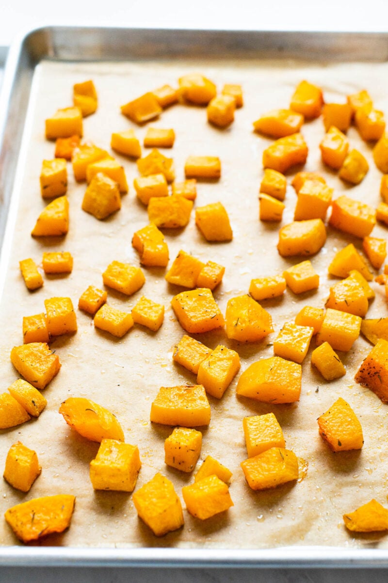 Roasted Butternut Squash Cubes - IFoodReal.com