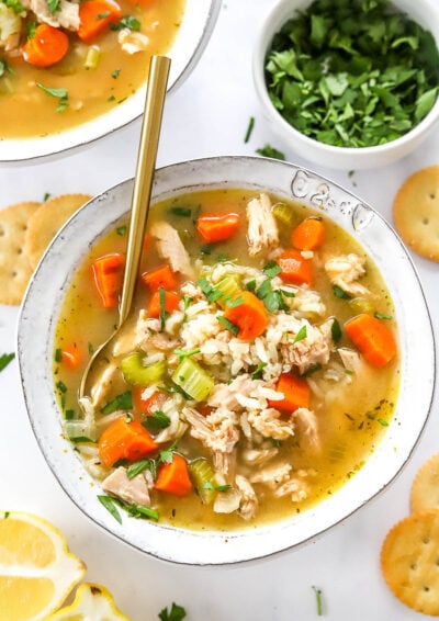 Turkey and Rice Soup - iFoodReal.com