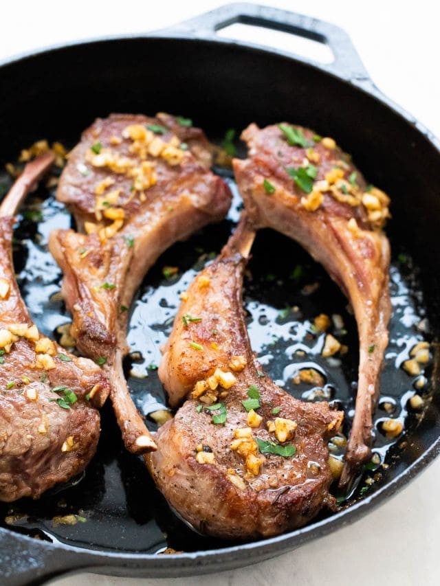 Cast Iron Lamb Chops