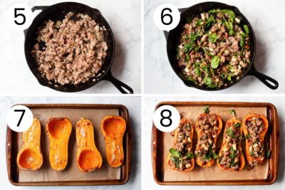 Apple Sausage Stuffed Butternut Squash Ifoodreal Com