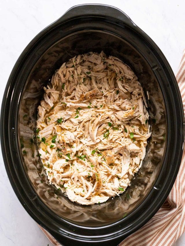 Slow Cooker Shredded Chicken