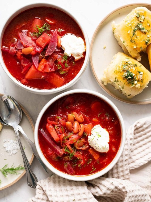 Simple Vegetarian Borscht Recipe - IFoodReal.com