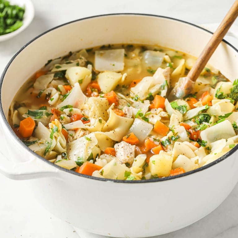 Chicken Noodle Vegetable Soup - iFoodReal.com