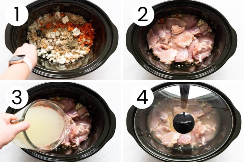 Crock Pot Chicken and Rice Recipe - iFoodReal.com
