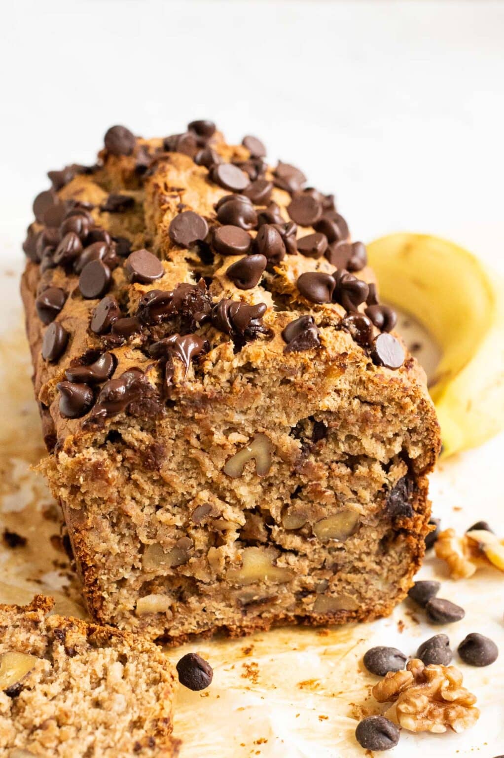 Oat Flour Banana Bread - IFoodReal.com