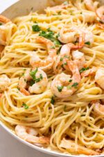 Easy Shrimp Spaghetti Recipe (30 Minutes) - iFoodReal.com