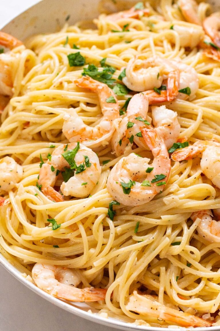 easy-shrimp-spaghetti-recipe-30-minutes-ifoodreal