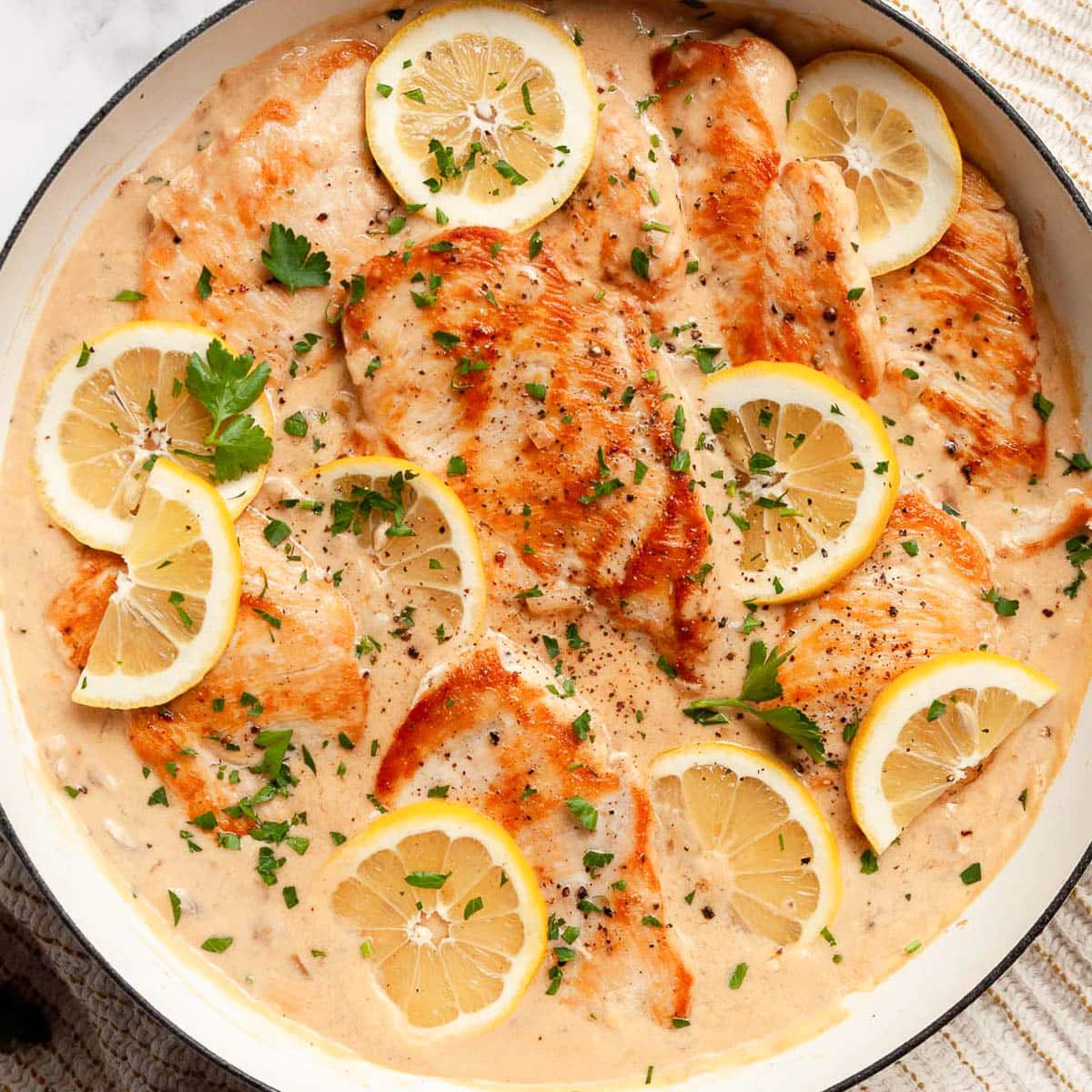 Lemon Garlic Chicken Recipe | iFoodReal.com