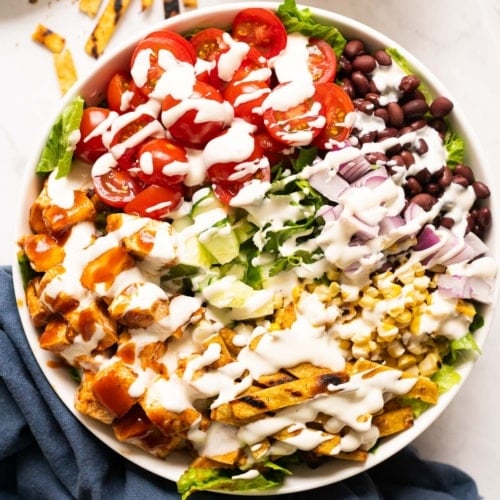 Best BBQ Chicken Salad Recipe - iFoodReal.com