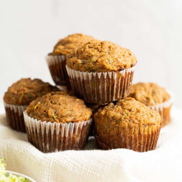 Zucchini Carrot Muffins - IFoodReal.com