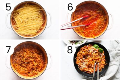 Easy One Pot Spaghetti Recipe - iFoodReal.com