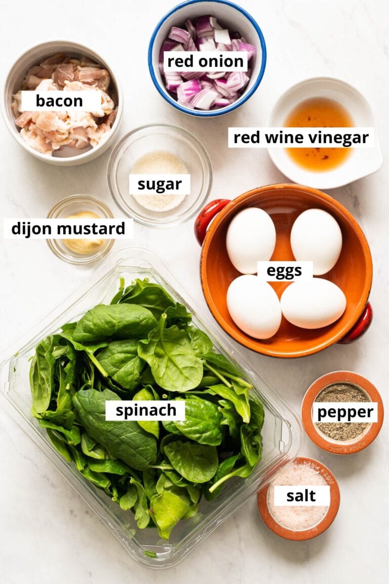 Wilted Spinach Salad - IFoodReal.com