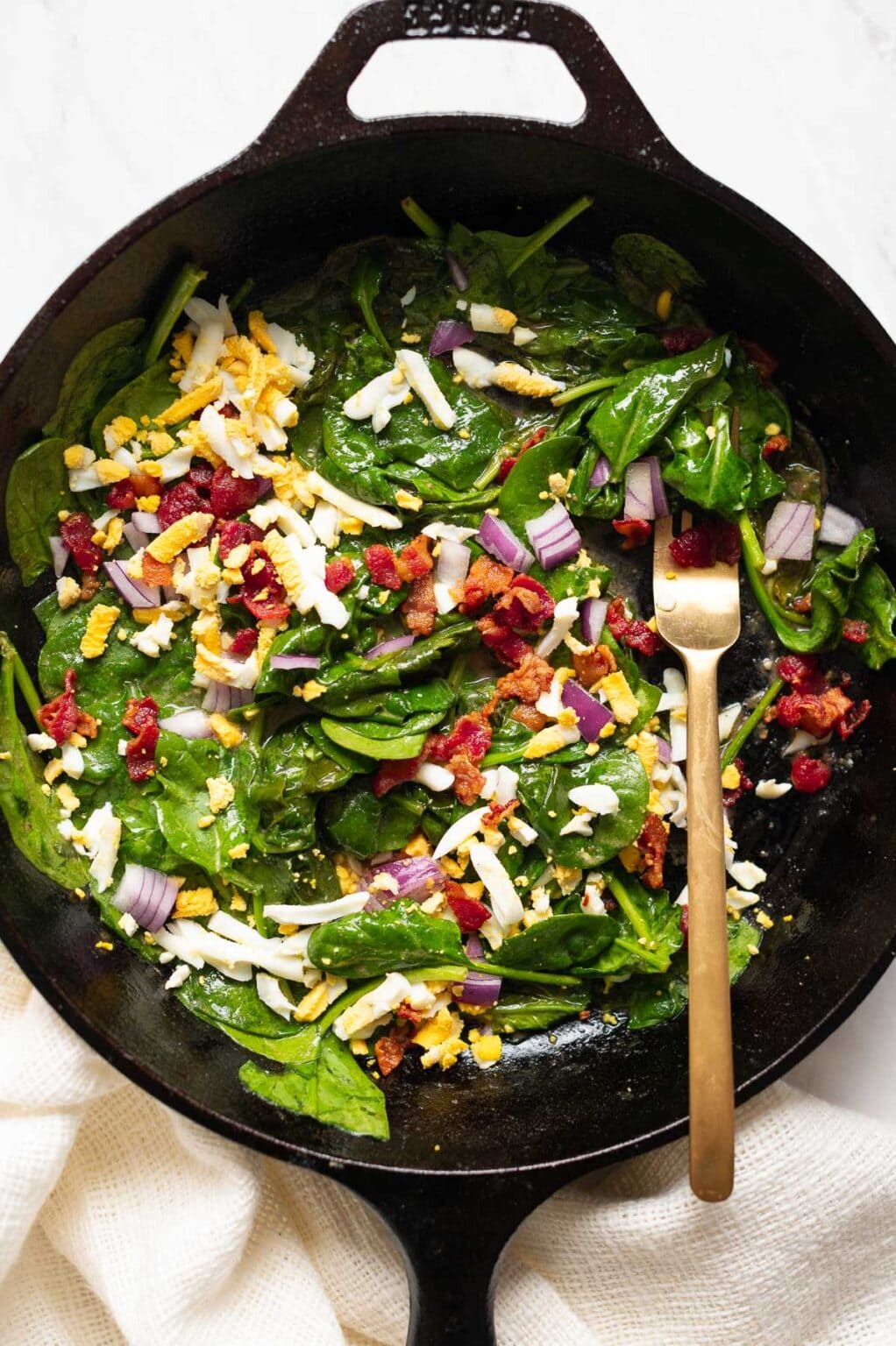 Wilted Spinach Salad