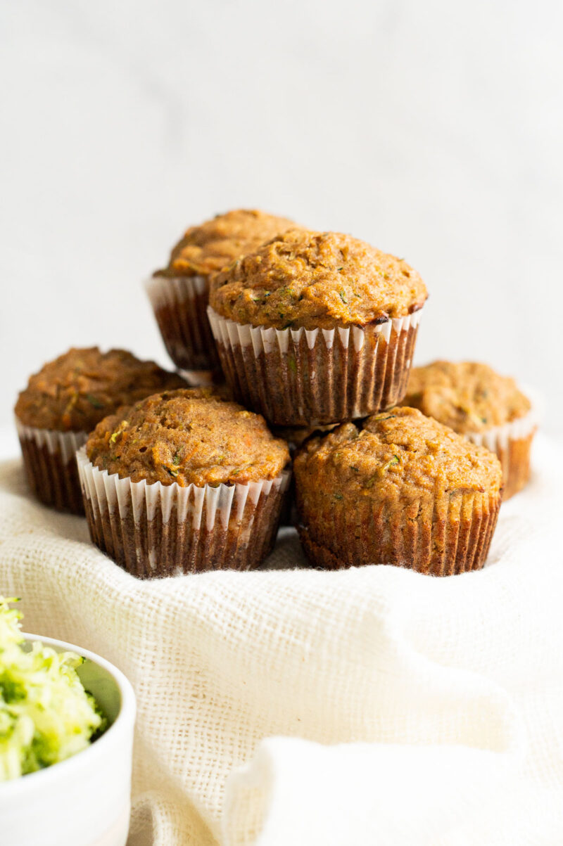 Zucchini Carrot Muffins - IFoodReal.com