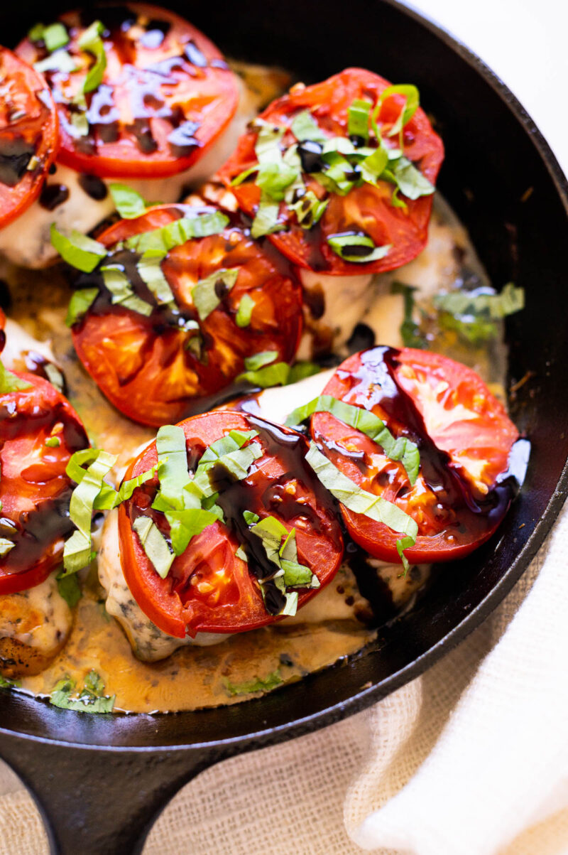 Baked Chicken Caprese - iFoodReal.com