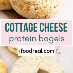Cottage cheese Bagels pin