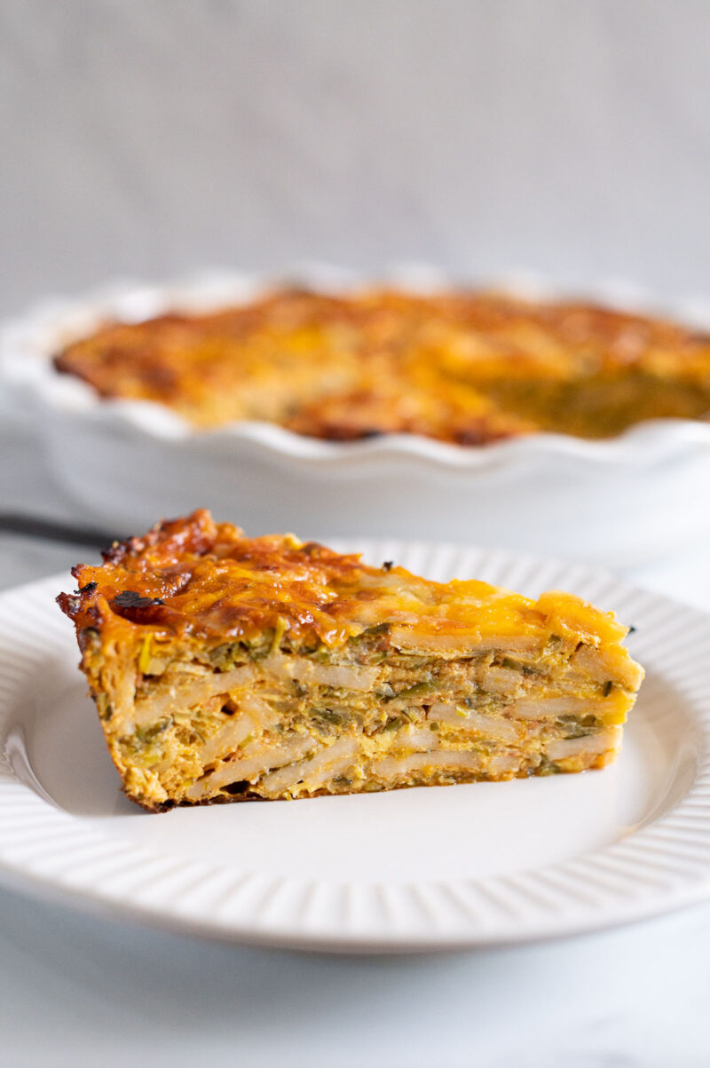 Crustless Zucchini Pie - iFoodReal.com