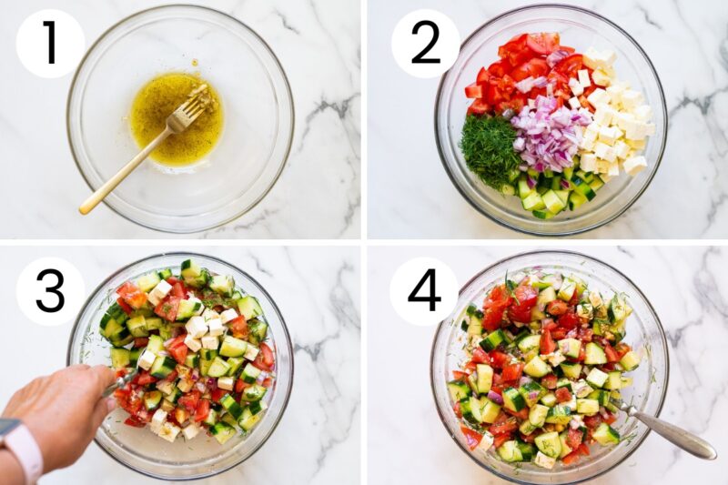 Cucumber Tomato Feta Salad