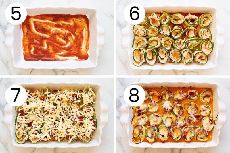 Zucchini Lasagna Rolls