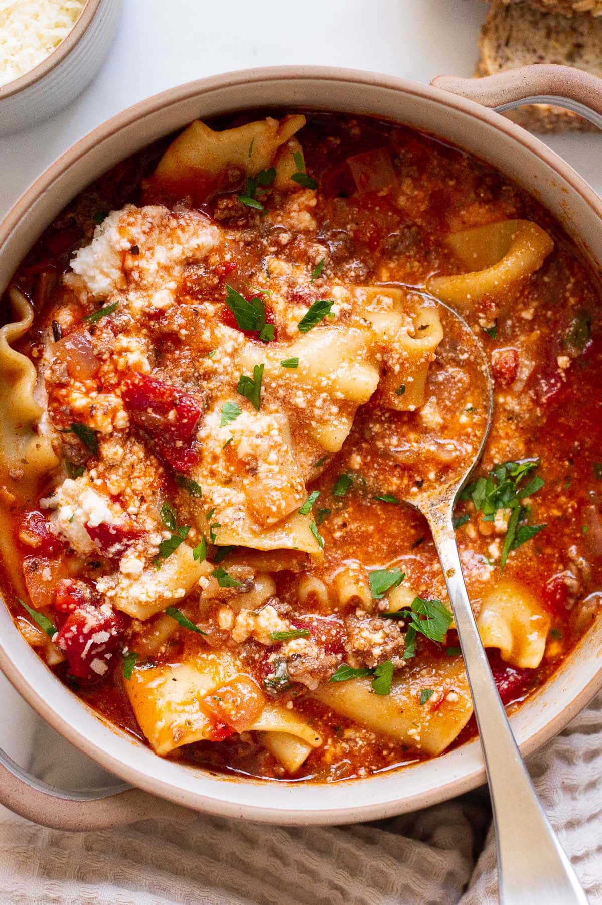 Instant pot lasagna outlet soup with bowtie pasta