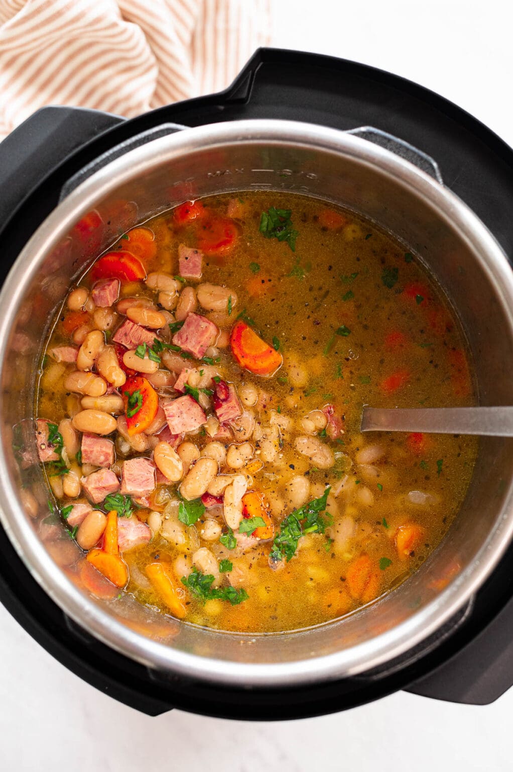 Instant Pot Ham and Bean Soup