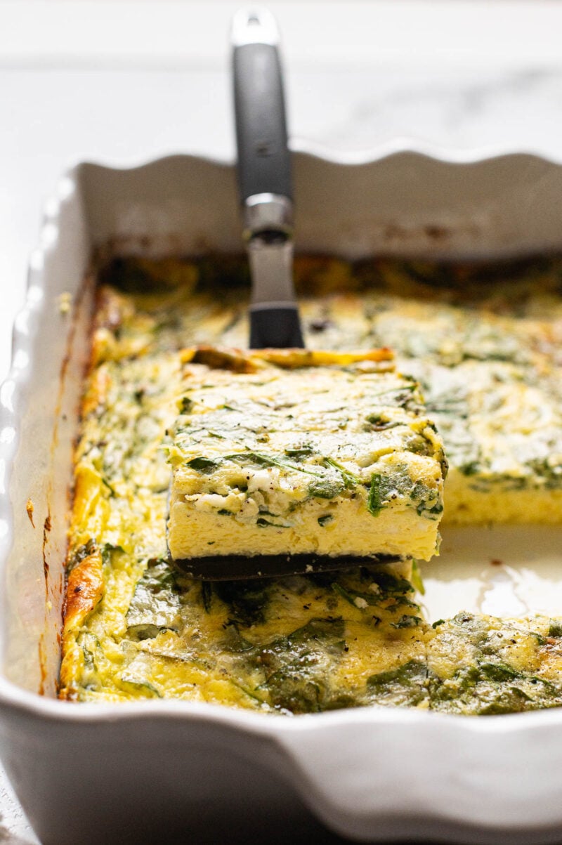 Cottage Cheese Egg Bake (20 Grams of Protein) - iFoodReal.com