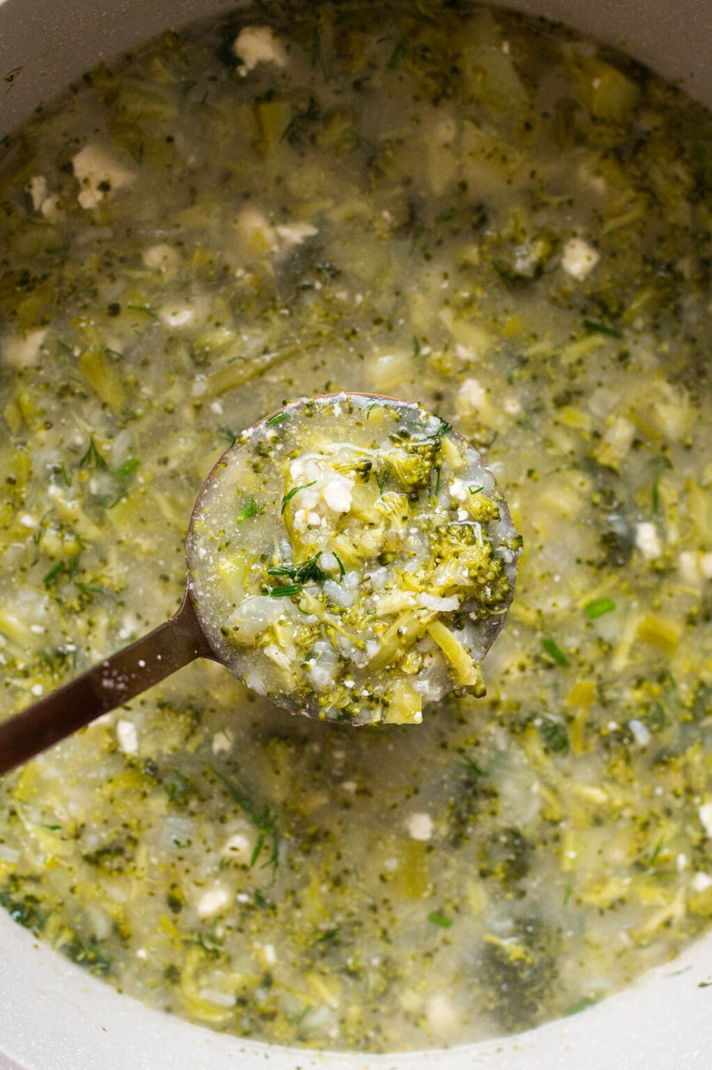 Broccoli Feta Soup