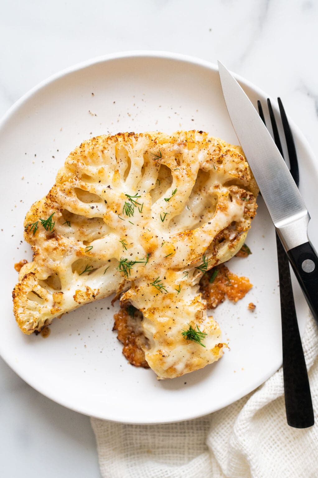 Cheesy Cauliflower Steaks Ifoodreal Com