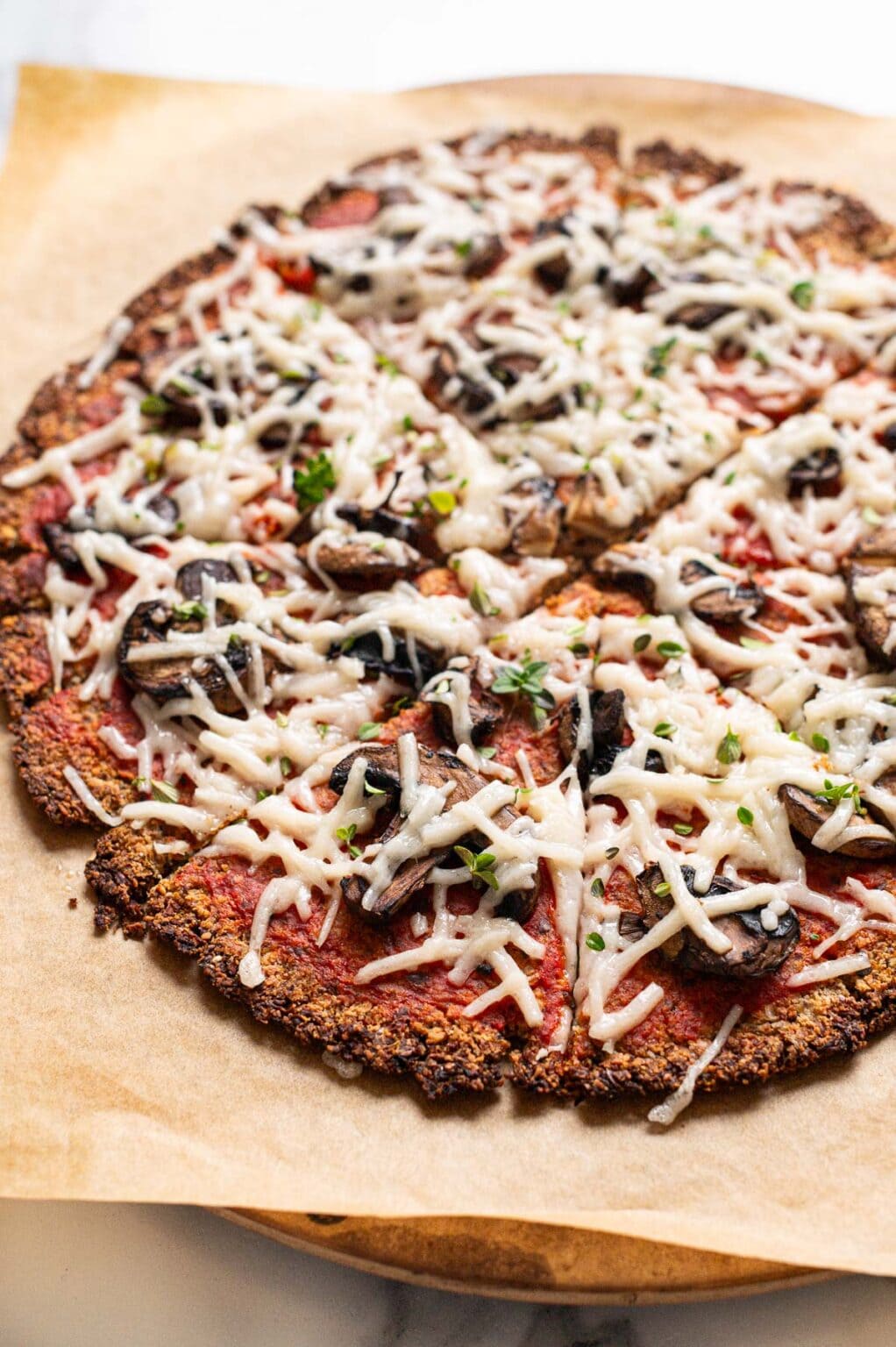 Vegan Cauliflower Pizza Crust 