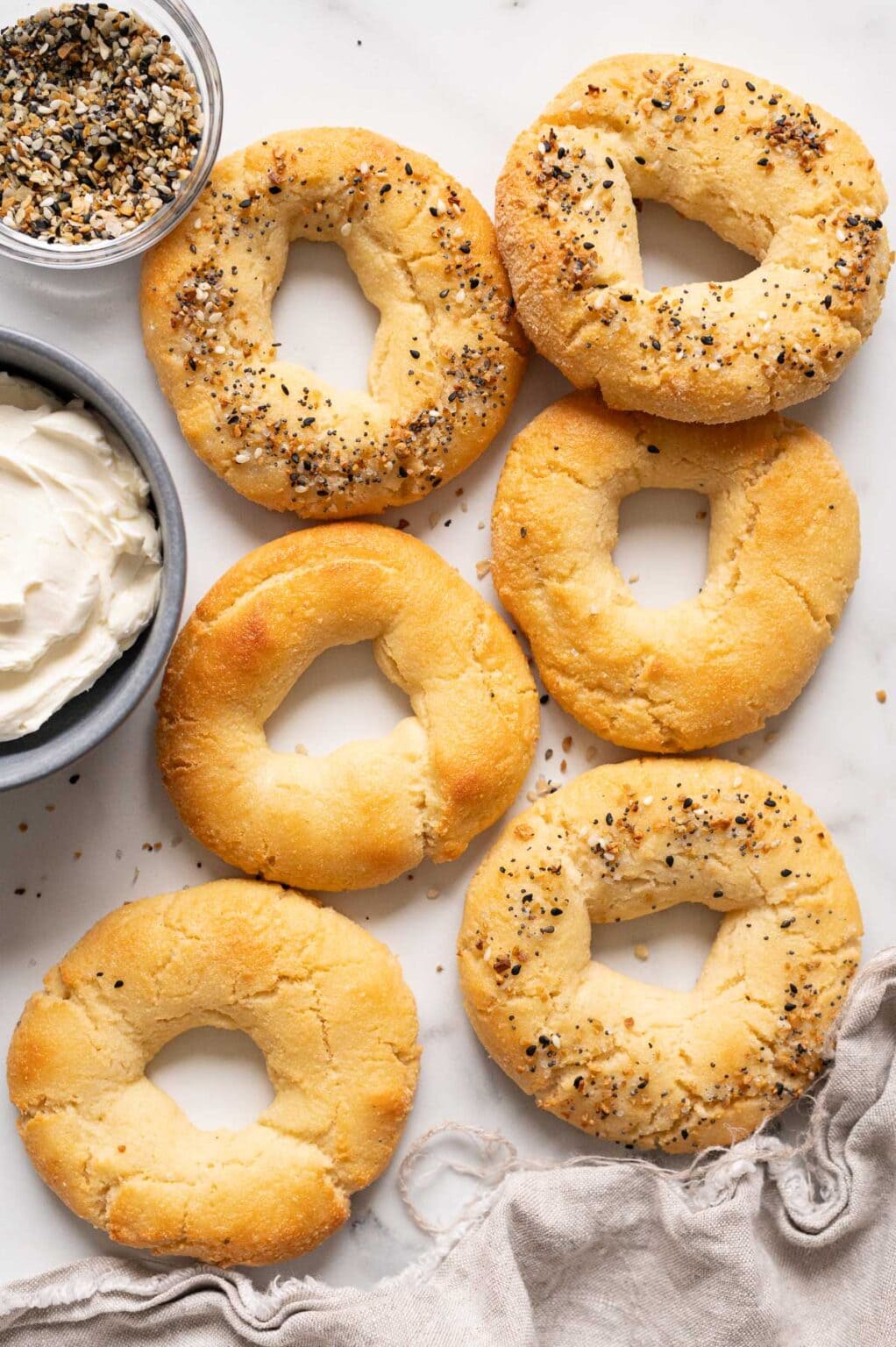 Almond Flour Greek Yogurt Bagels