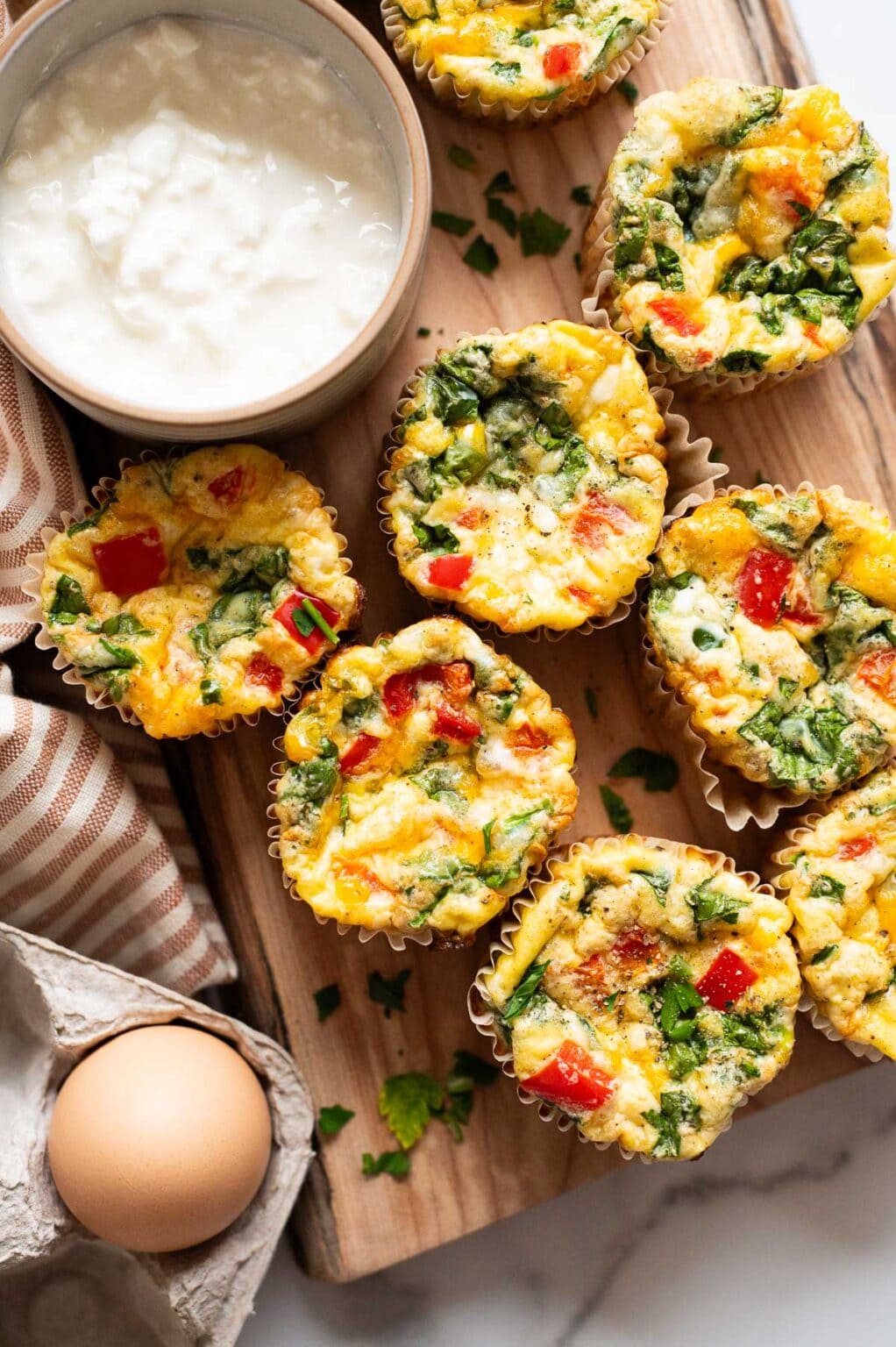 Cottage Cheese Egg Muffins - iFoodReal.com