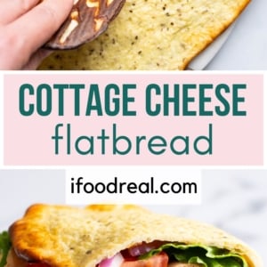 Cottage cheese flatbread pin