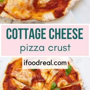 Cottage cheese pizza crust pin