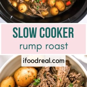 Slow cooker rump roast pin