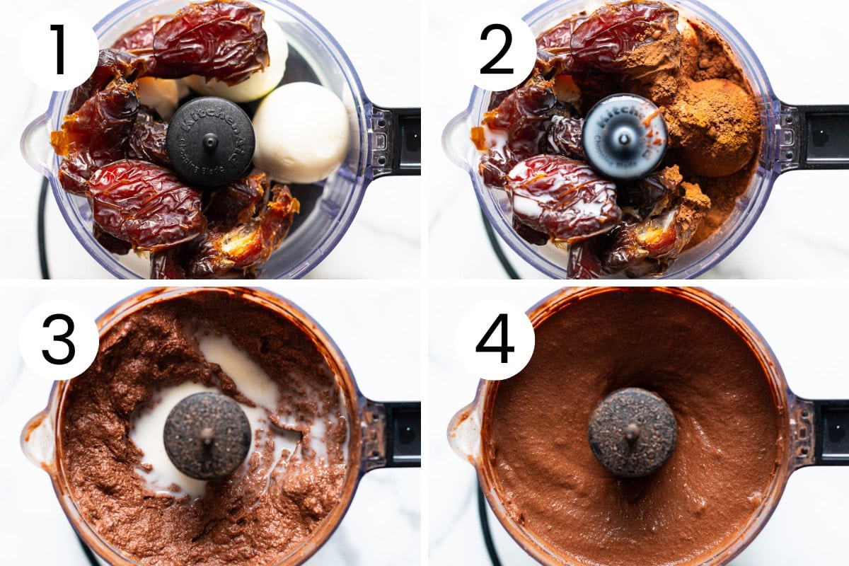 Step by step process how to make pudding with hard boiled eggs.