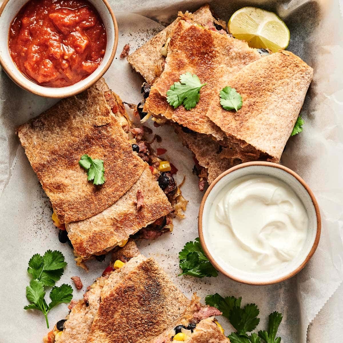 Sheet Pan Quesadillas