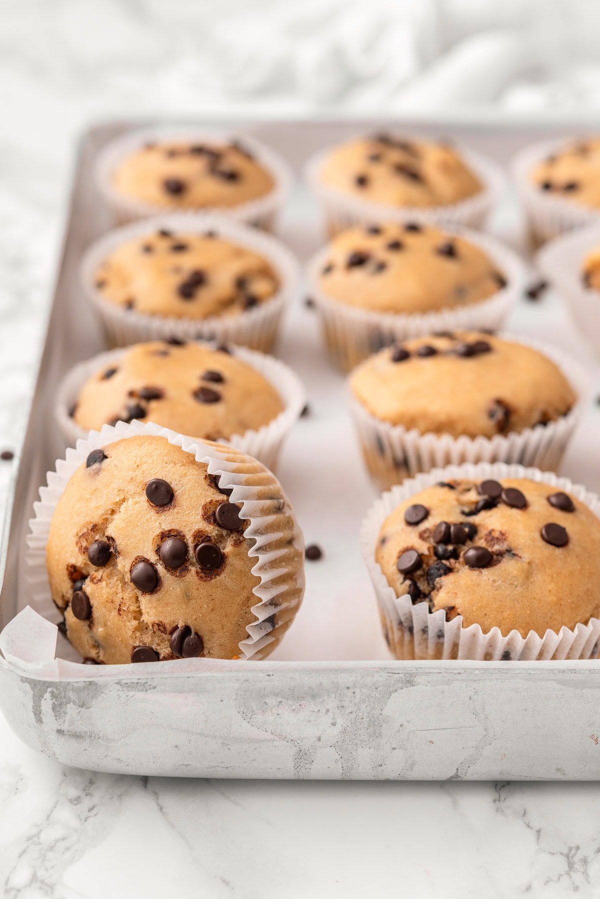 Kodiak cakes muffins on a platter.