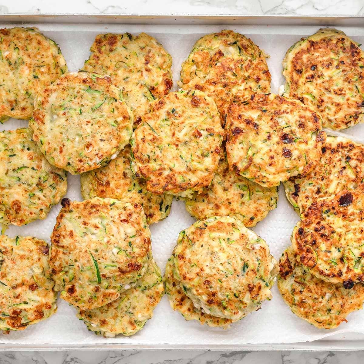 Cottage Cheese Zucchini Fritters