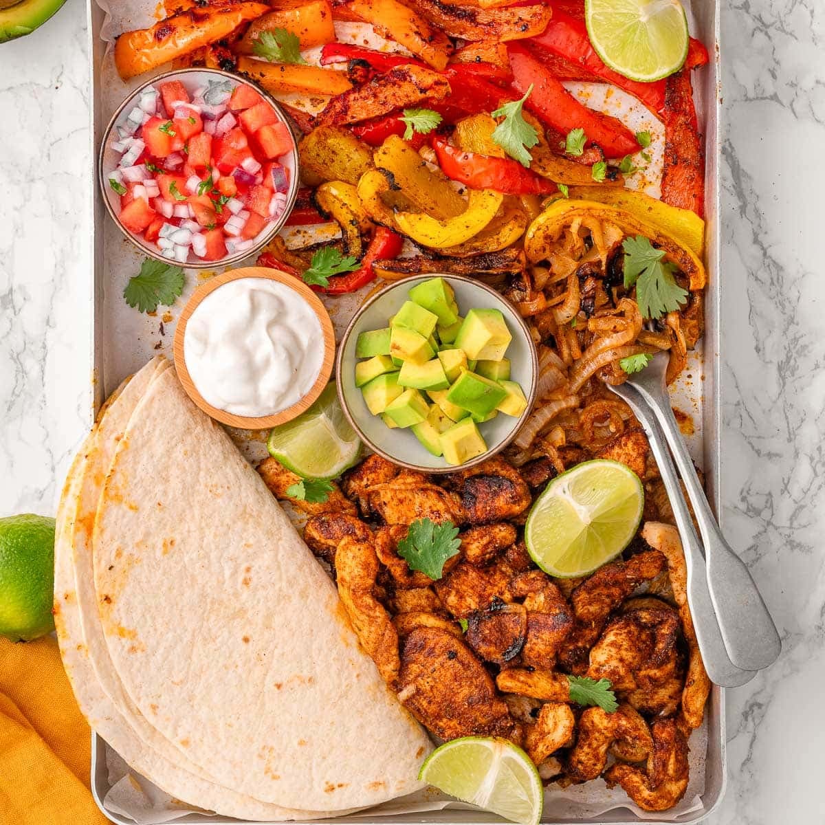 Sheet Pan Chicken Fajitas