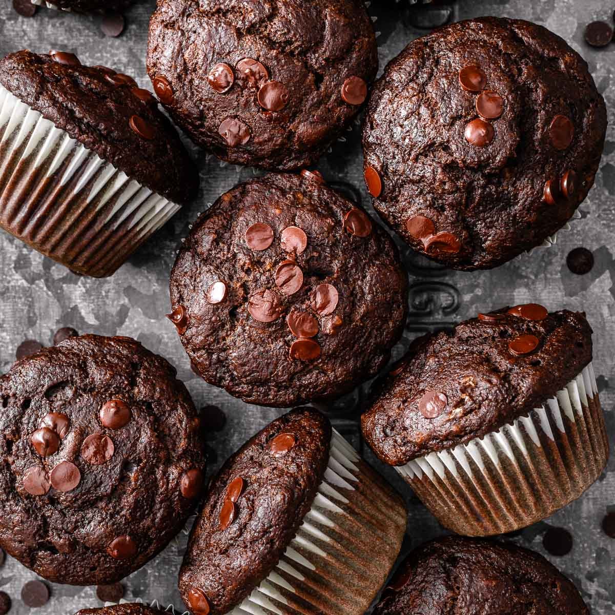 Chocolate Veggie Muffins