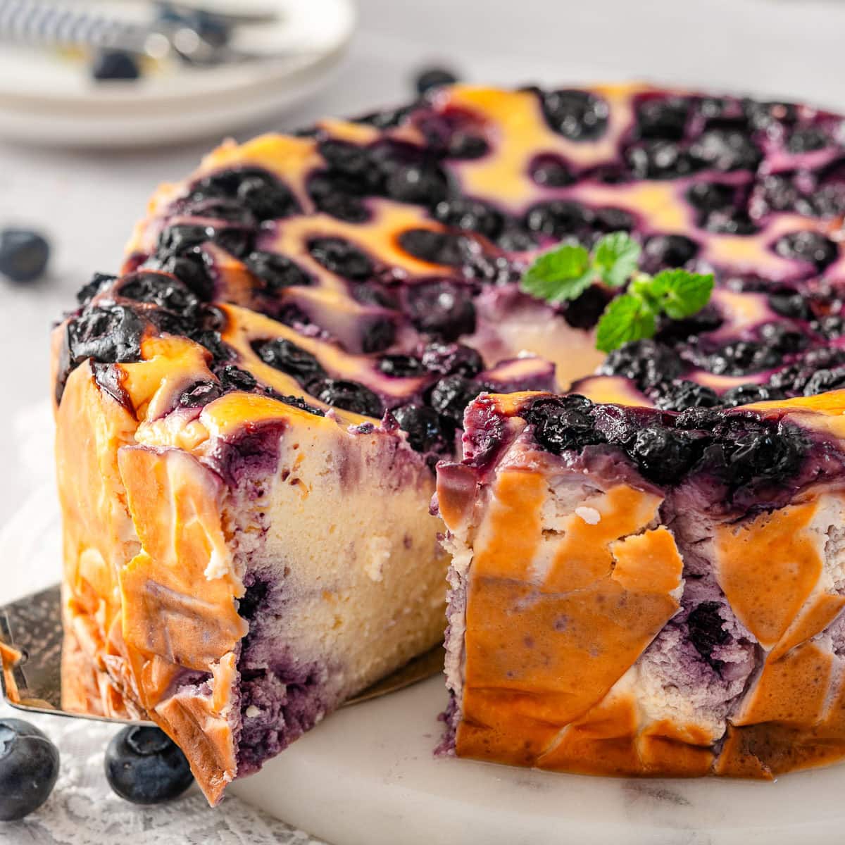 Blueberry Greek Yogurt Cake