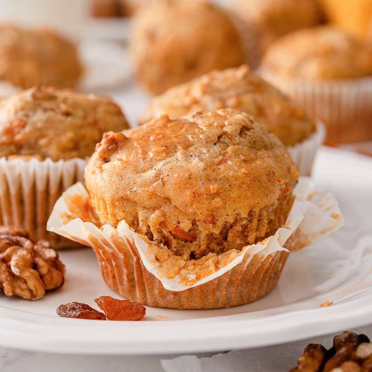 Cottage Cheese Carrot Cake Muffins