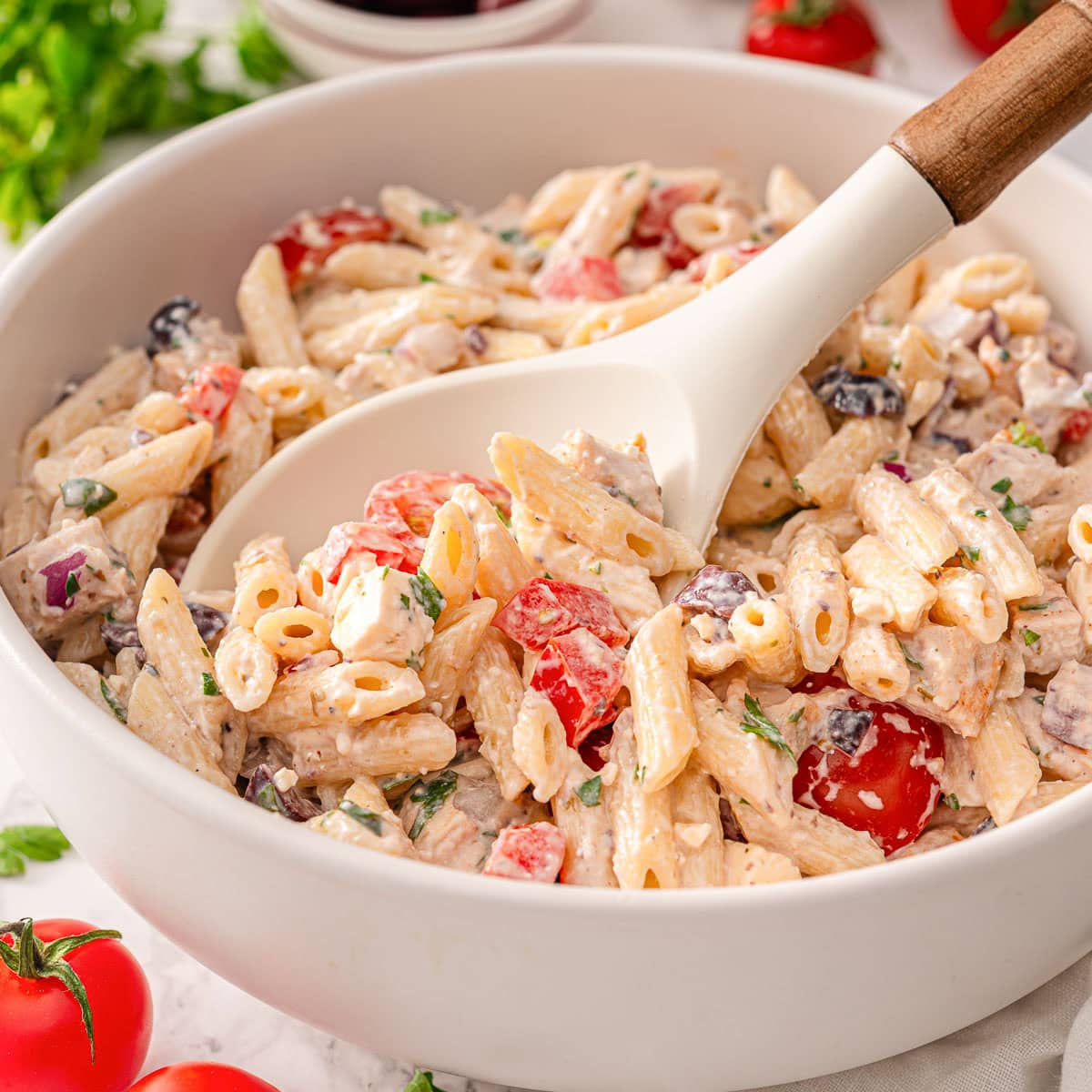 High Protein Pasta Salad